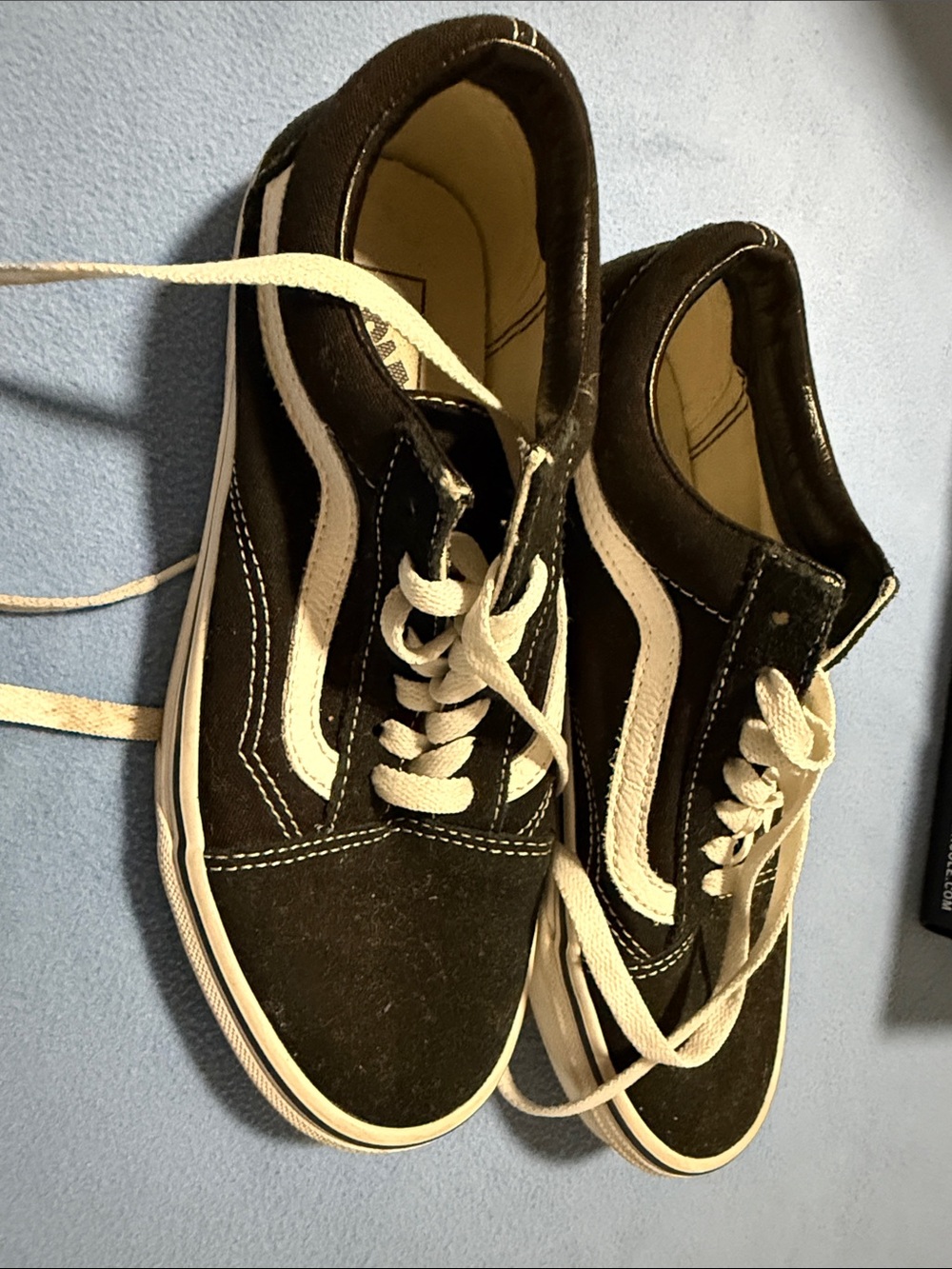 Vans womens  size 7 Black and White Skate-Style Sneakerso